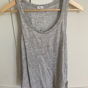 Grey Linen Vince Tank Top - XS